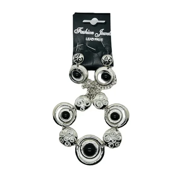 Vintage Cosmetic Jewelry -NWT (Earrings, Necklace, Bracelet) - Picture 3 of 10